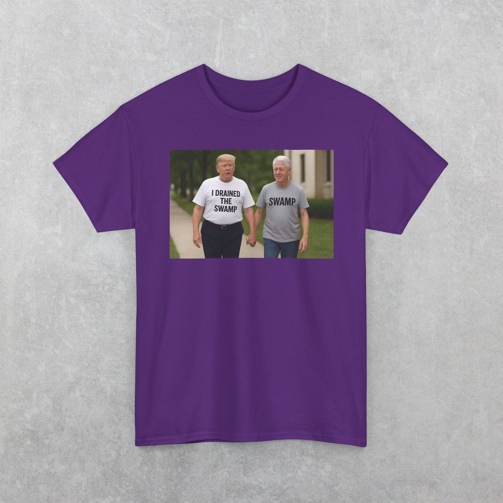 Funny "I Drained The Swamp" Trump & Bubba T-Shirt