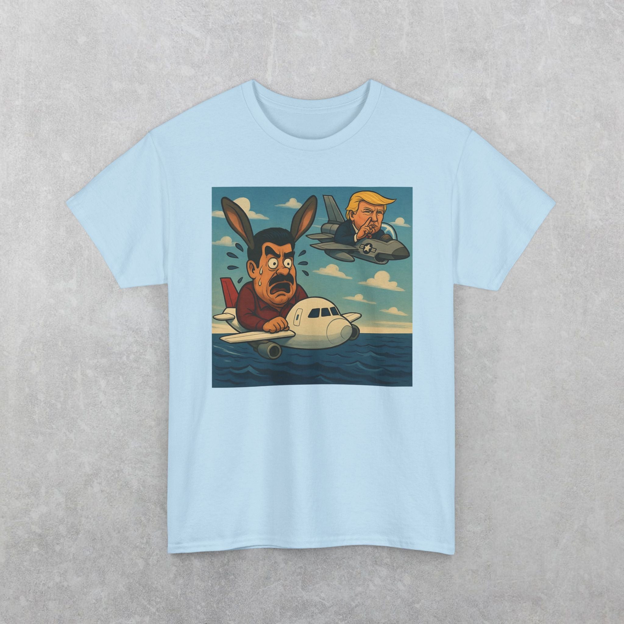 Funny Maduro and Trump In Plane Chase T-Shirt