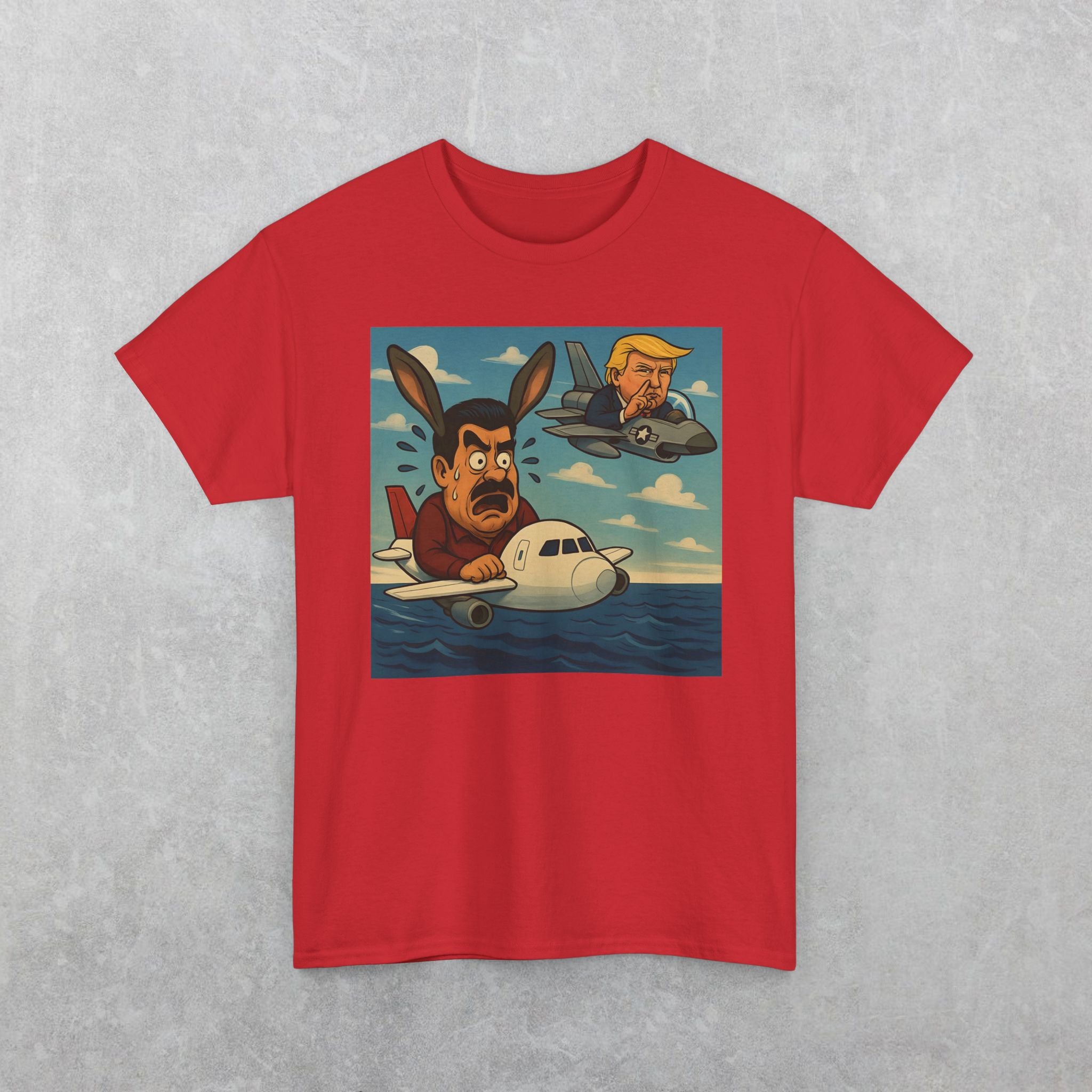 Funny Maduro and Trump In Plane Chase T-Shirt
