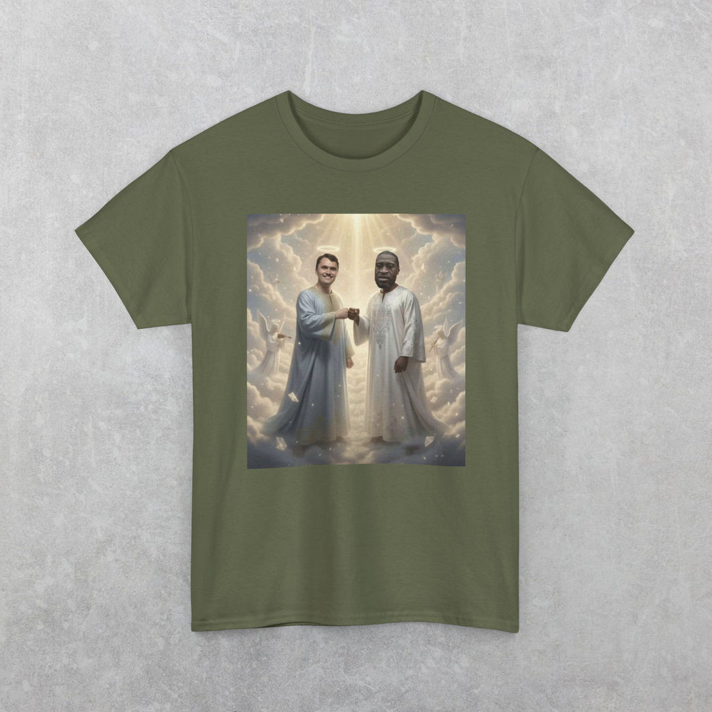 Charlie Kirk & George Floyd In Heaven T-Shirt