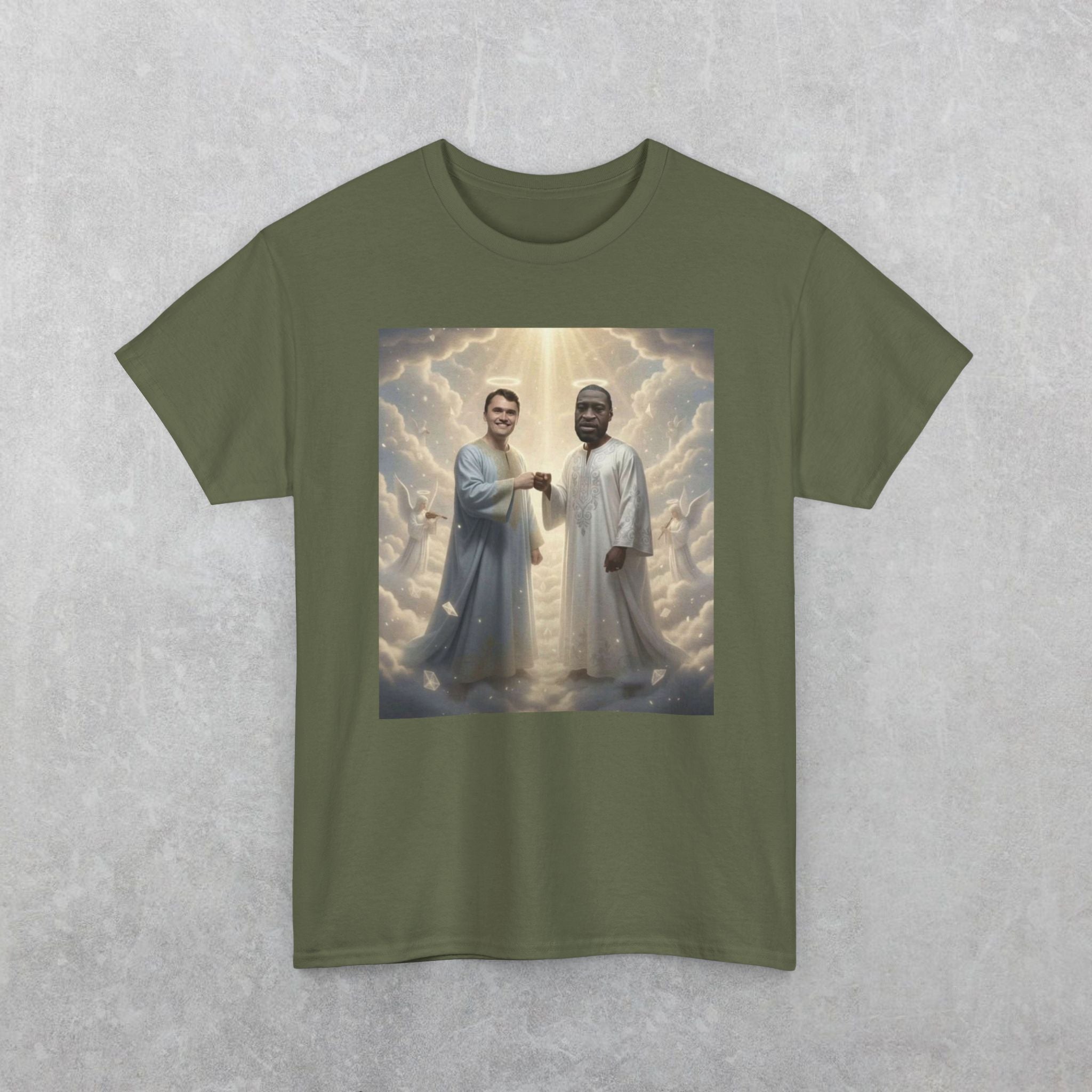 Charlie Kirk & George Floyd In Heaven T-Shirt