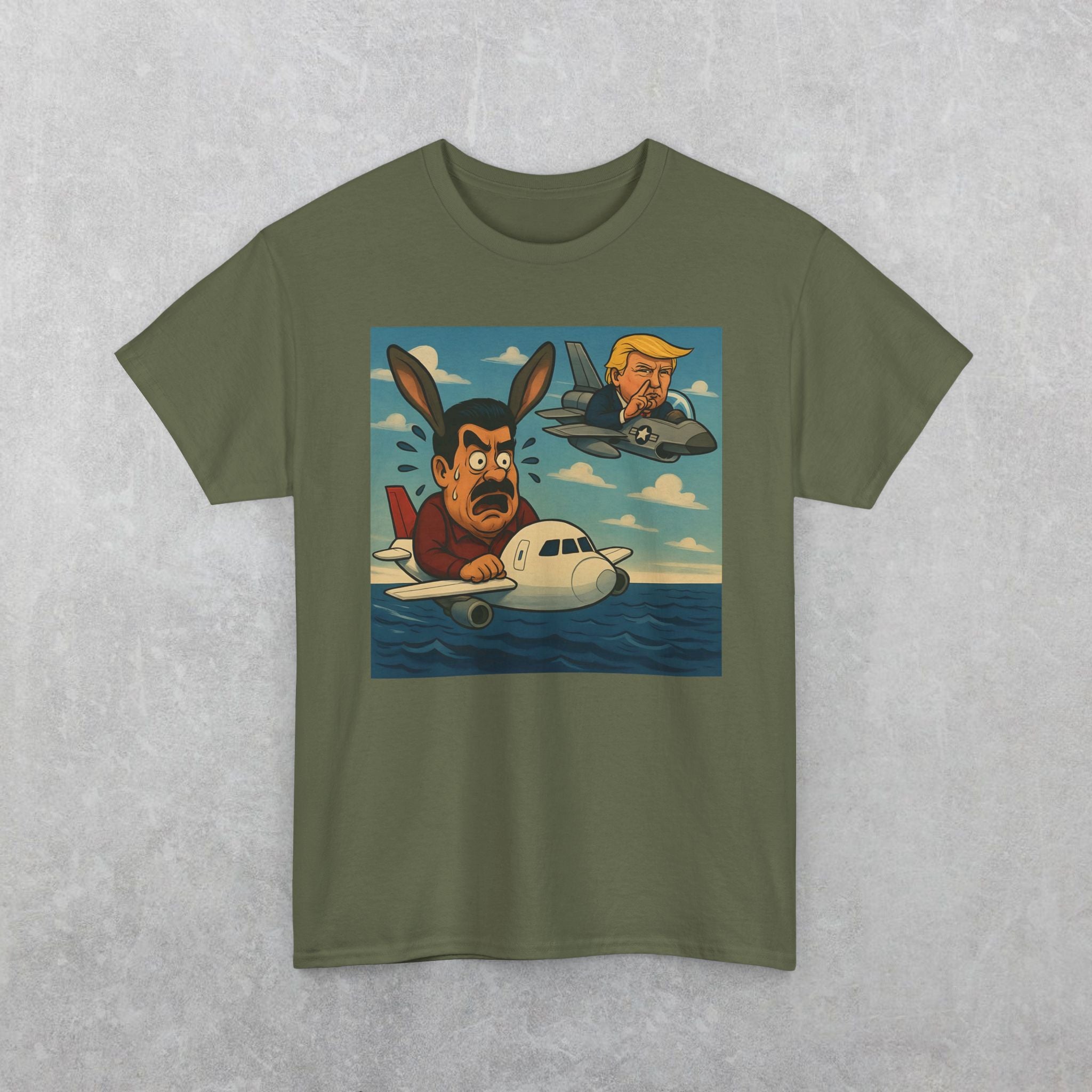 Funny Maduro and Trump In Plane Chase T-Shirt