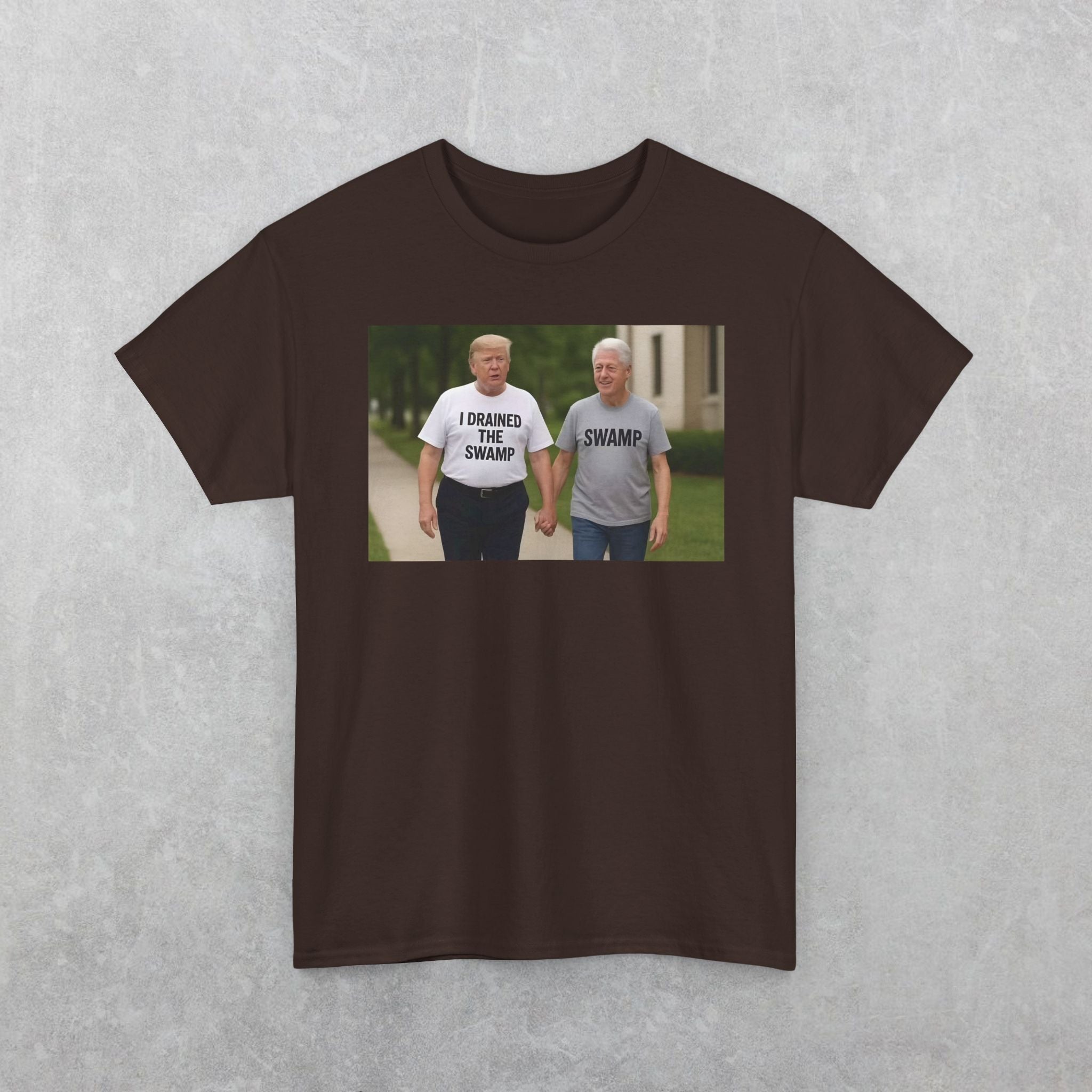Funny "I Drained The Swamp" Trump & Bubba T-Shirt