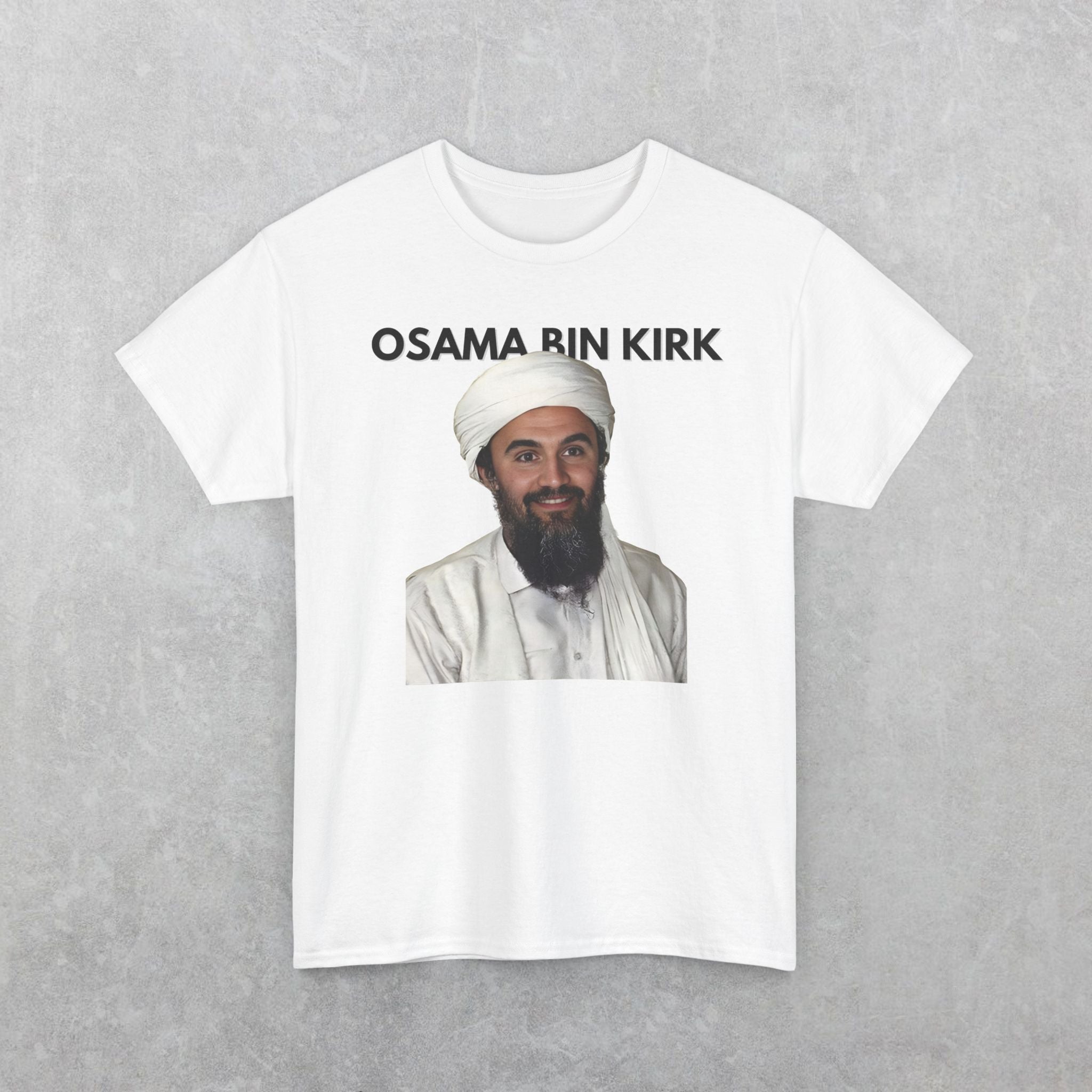 Osama Bin Kirk T-Shirt | Parody Charlie Kirk Tee, Political Satire Shirt, Obama Bin Laden