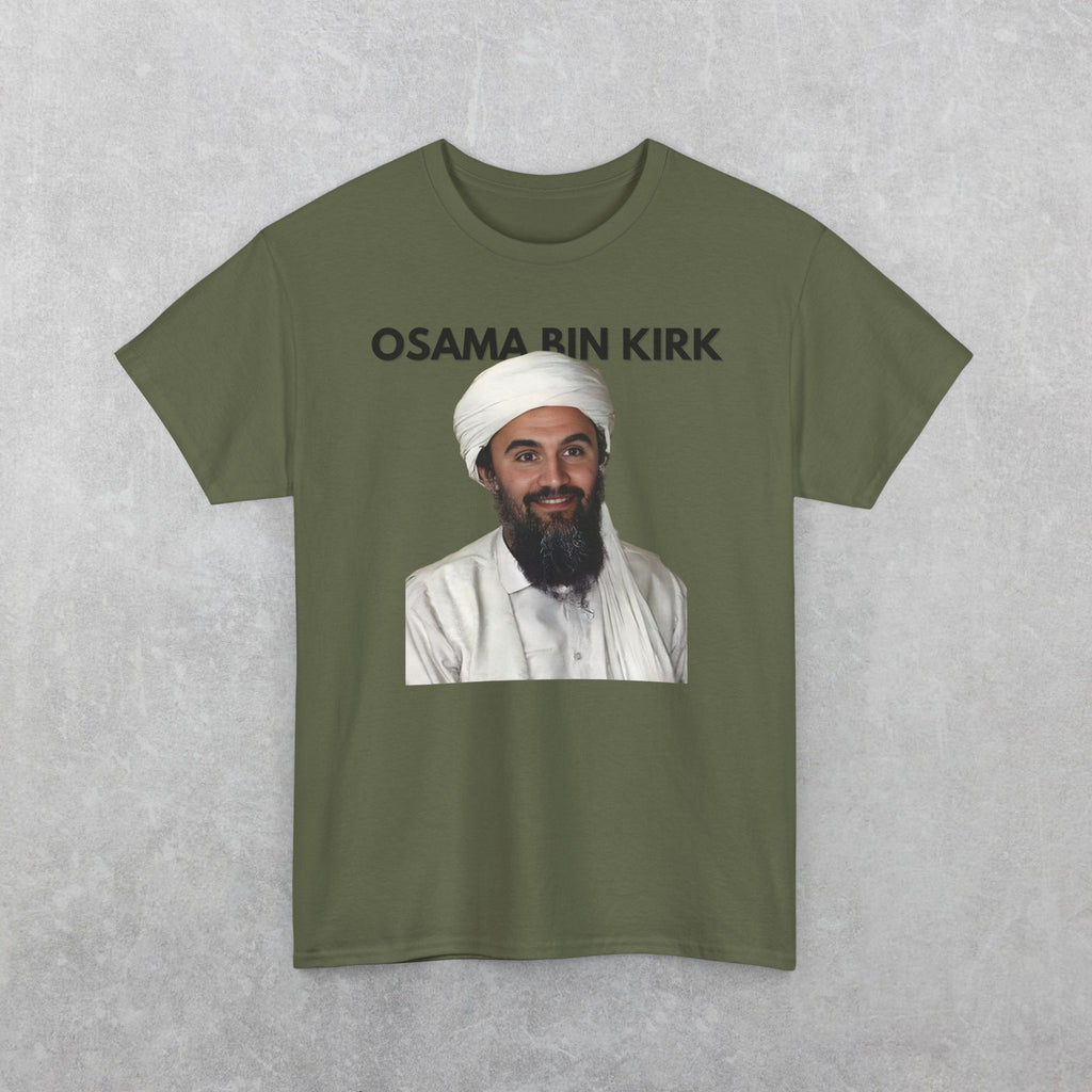 Osama Bin Kirk T-Shirt | Parody Charlie Kirk Tee, Political Satire Shirt, Obama Bin Laden
