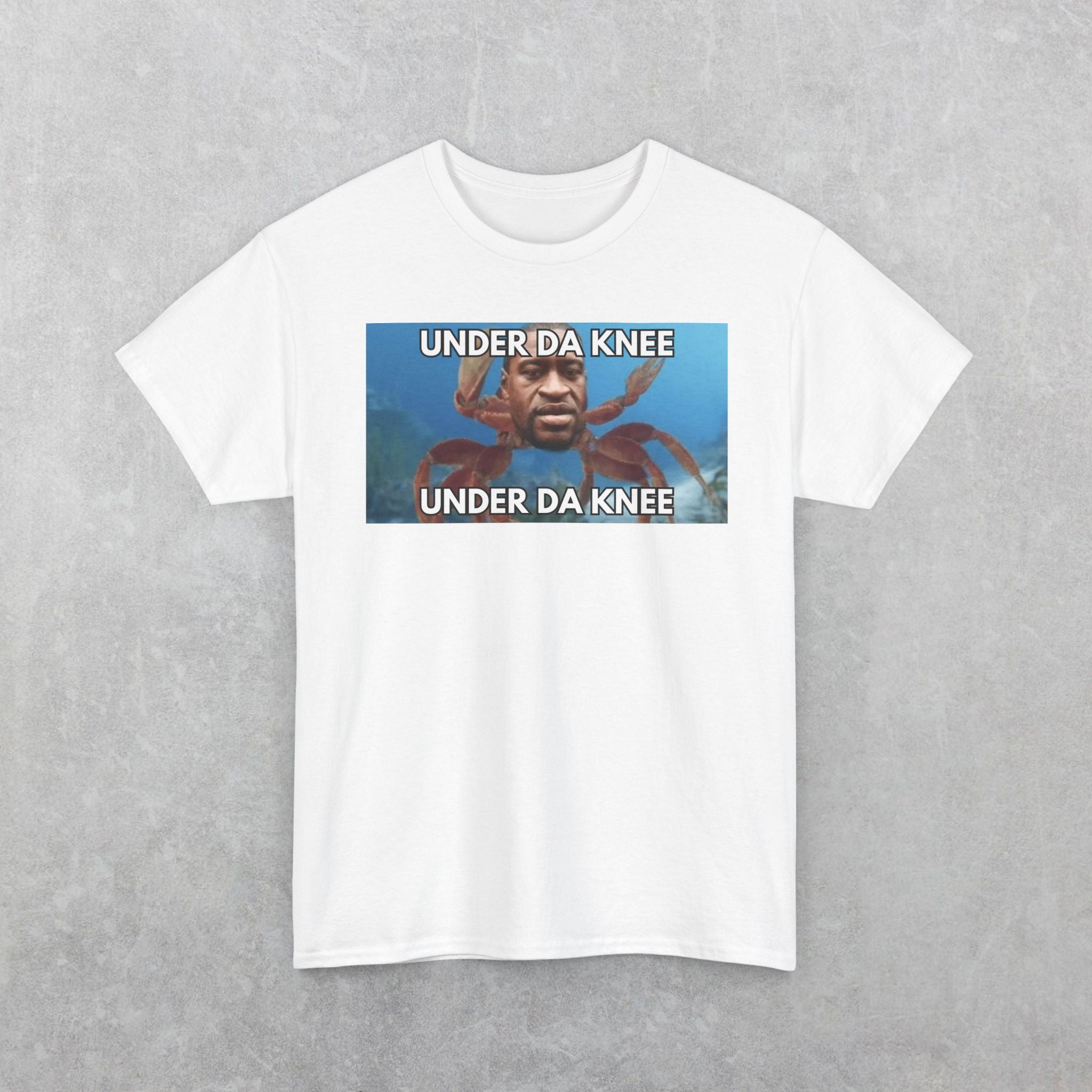 George Floyd Crab T-Shirt, Funny Under Da Knee Meme T-Shirt, Funny George Floyd Meme