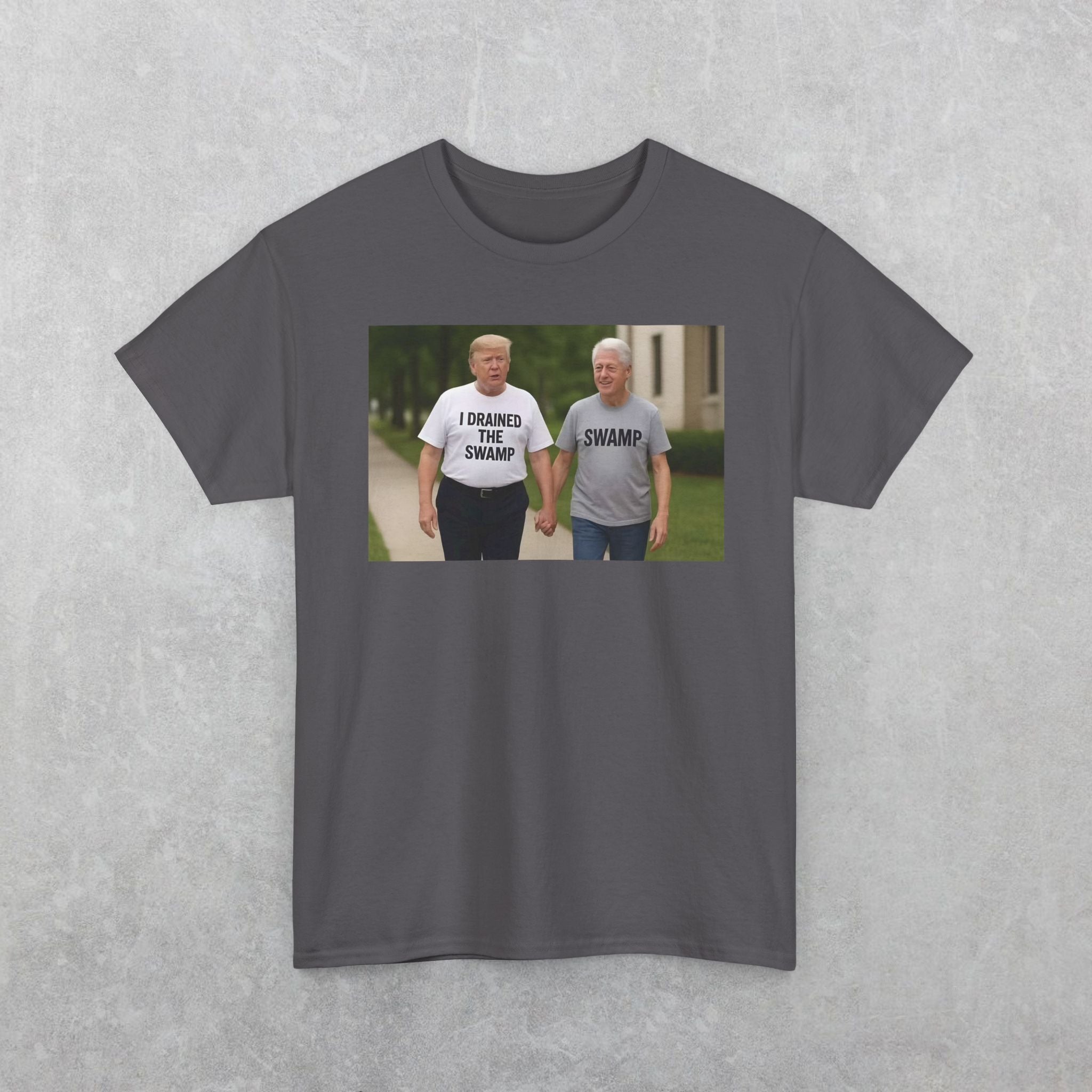 Funny "I Drained The Swamp" Trump & Bubba T-Shirt