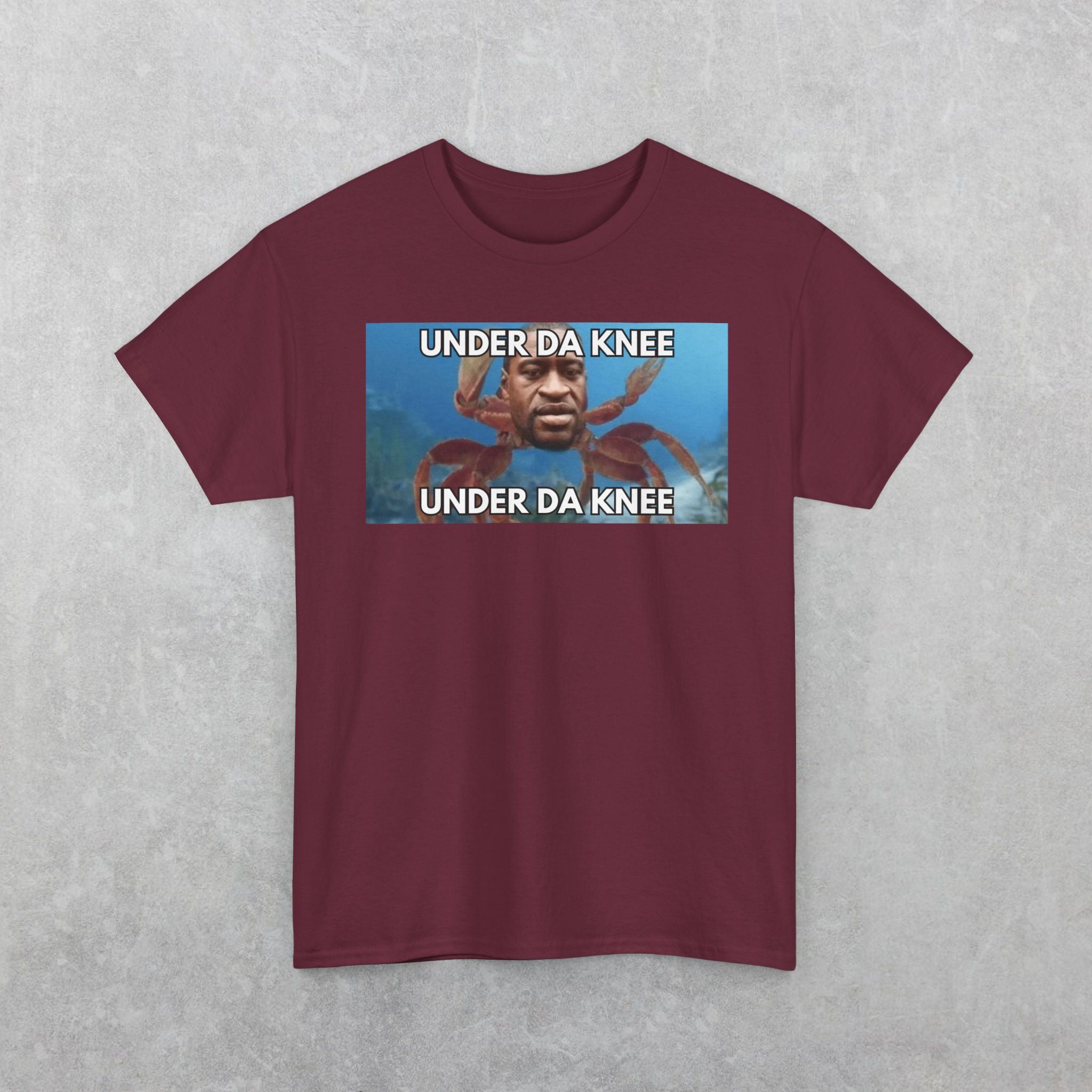 George Floyd Crab T-Shirt, Funny Under Da Knee Meme T-Shirt, Funny George Floyd Meme