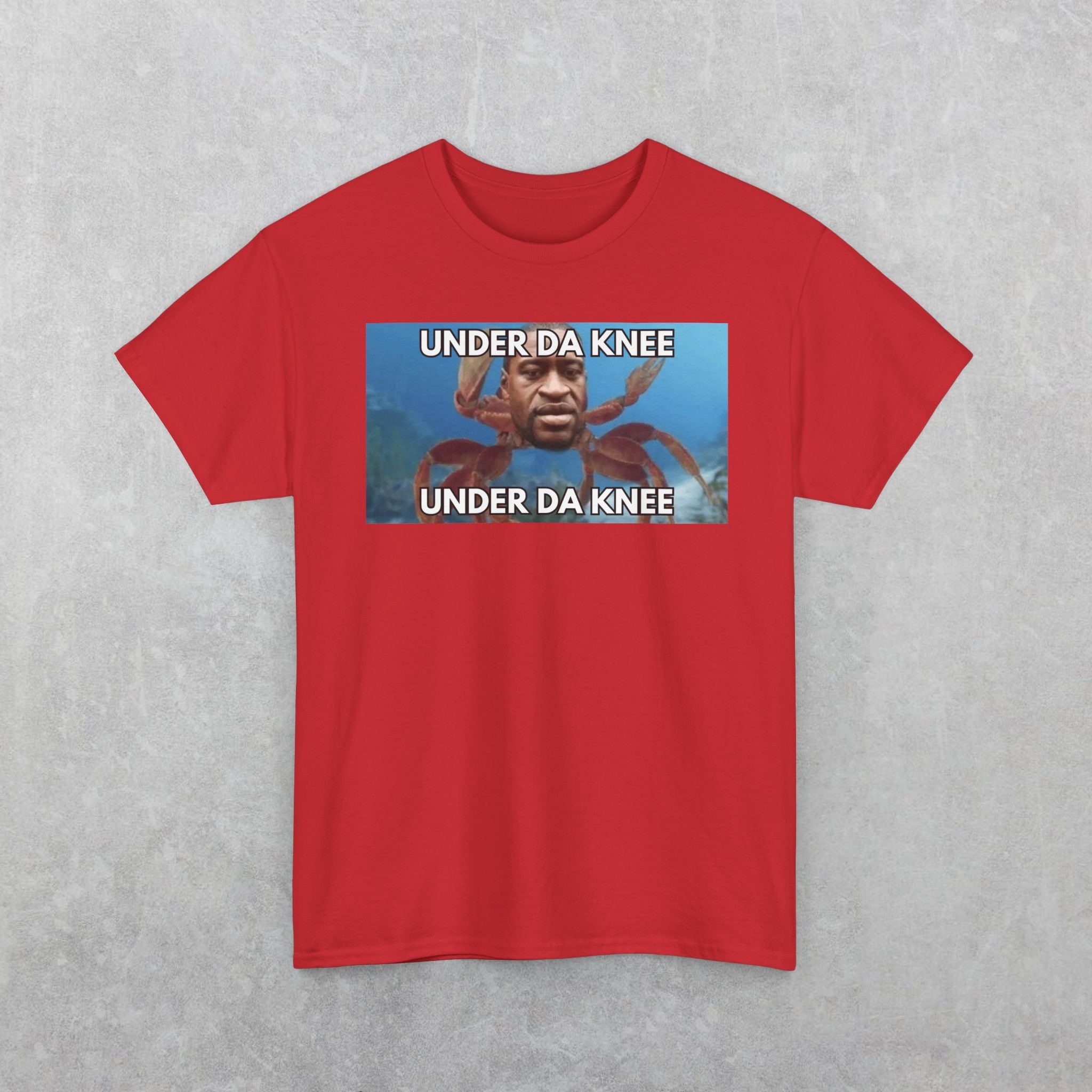 George Floyd Crab T-Shirt, Funny Under Da Knee Meme T-Shirt, Funny George Floyd Meme