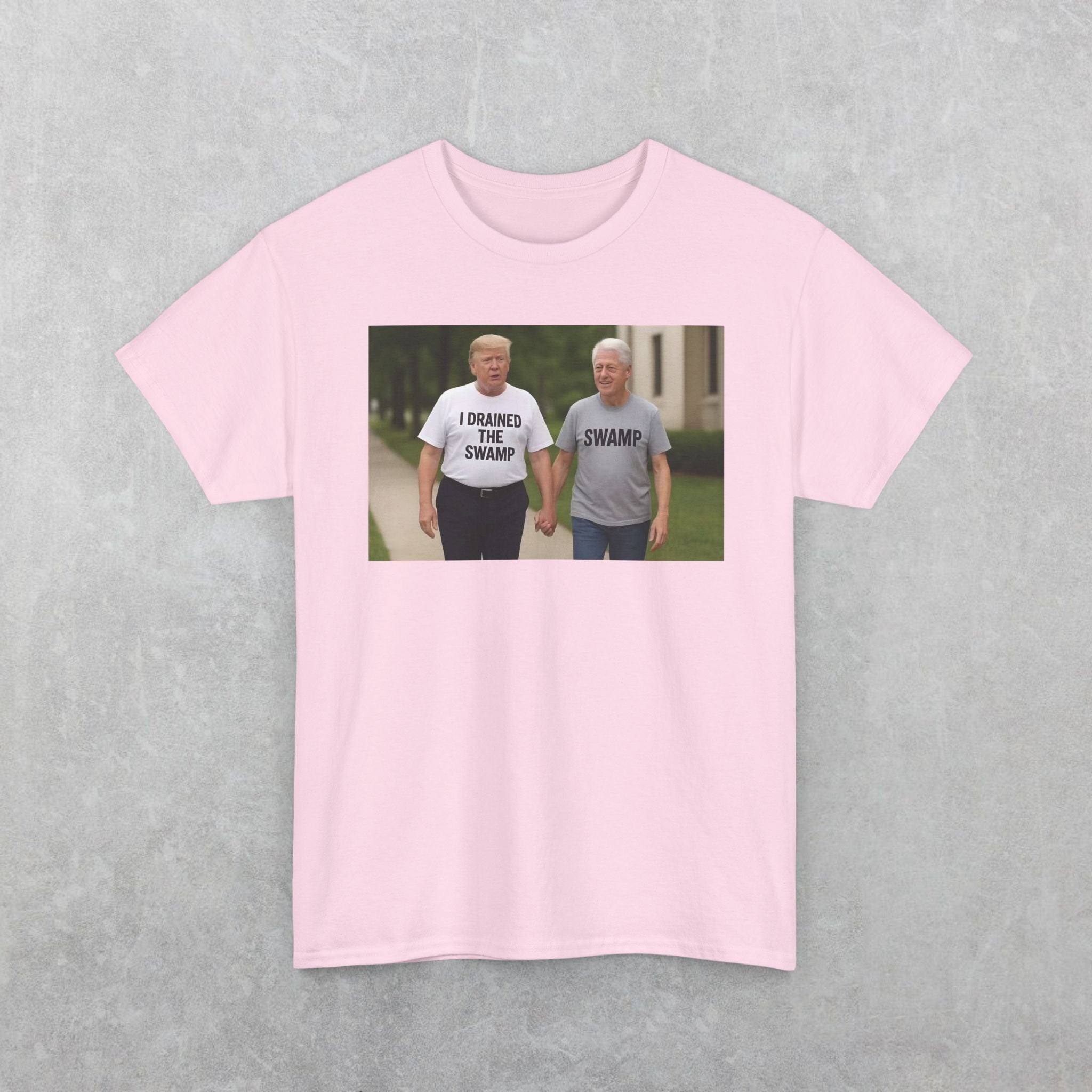 Funny "I Drained The Swamp" Trump & Bubba T-Shirt