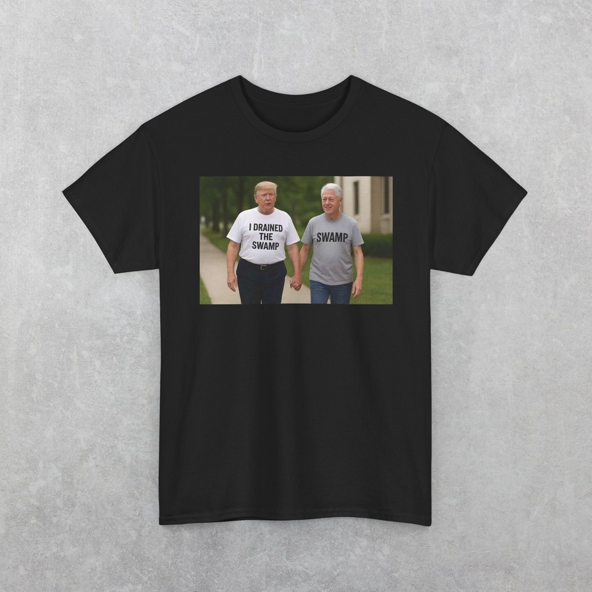 Funny "I Drained The Swamp" Trump & Bubba T-Shirt