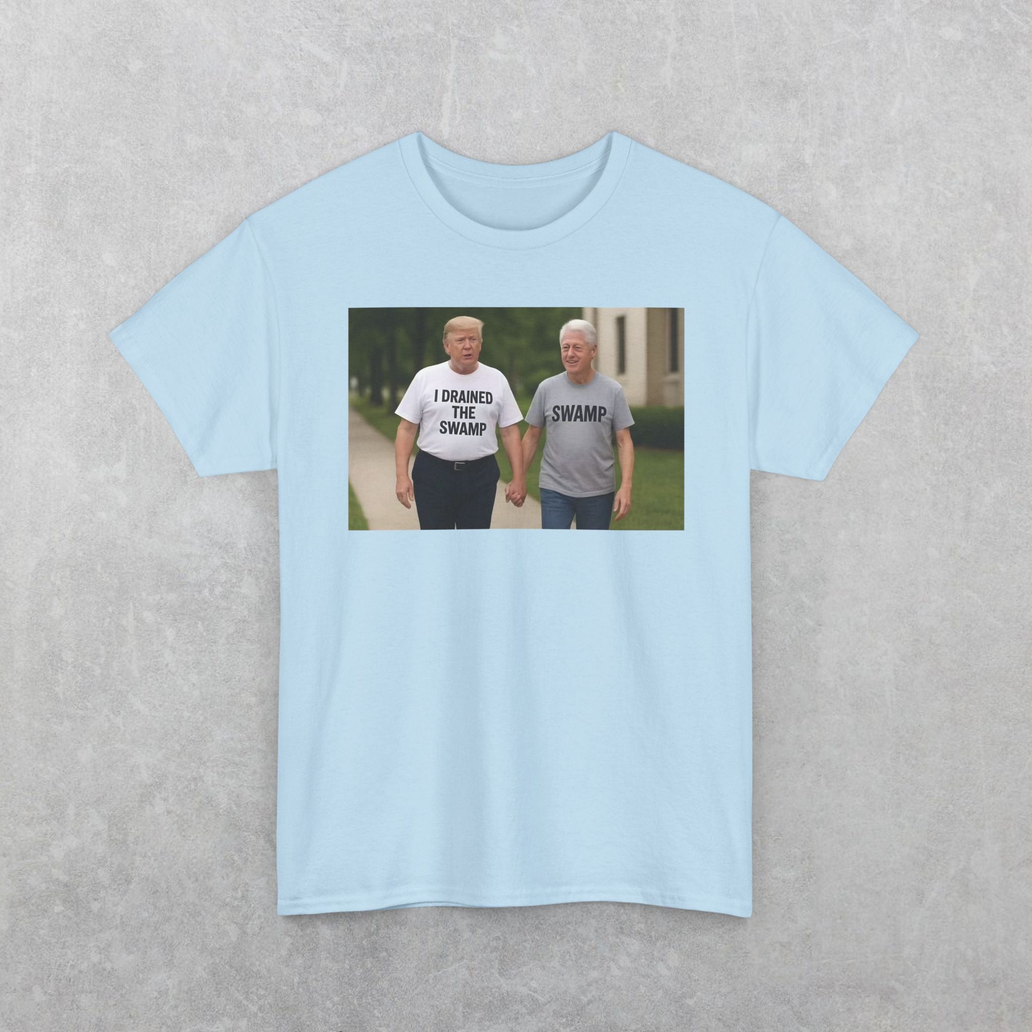 Funny "I Drained The Swamp" Trump & Bubba T-Shirt