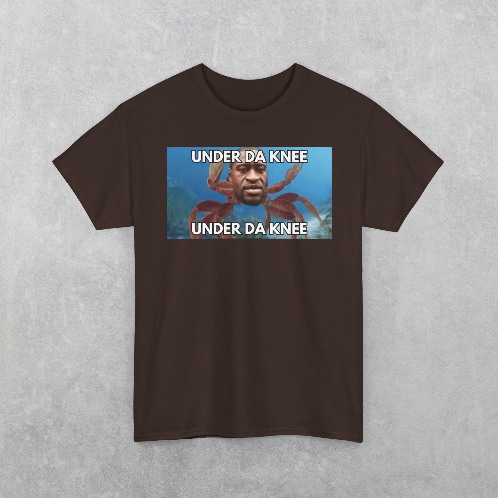 George Floyd Crab T-Shirt, Funny Under Da Knee Meme T-Shirt, Funny George Floyd Meme
