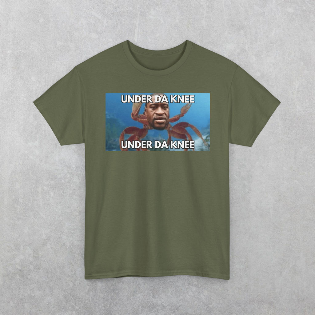 George Floyd Crab T-Shirt, Funny Under Da Knee Meme T-Shirt, Funny George Floyd Meme