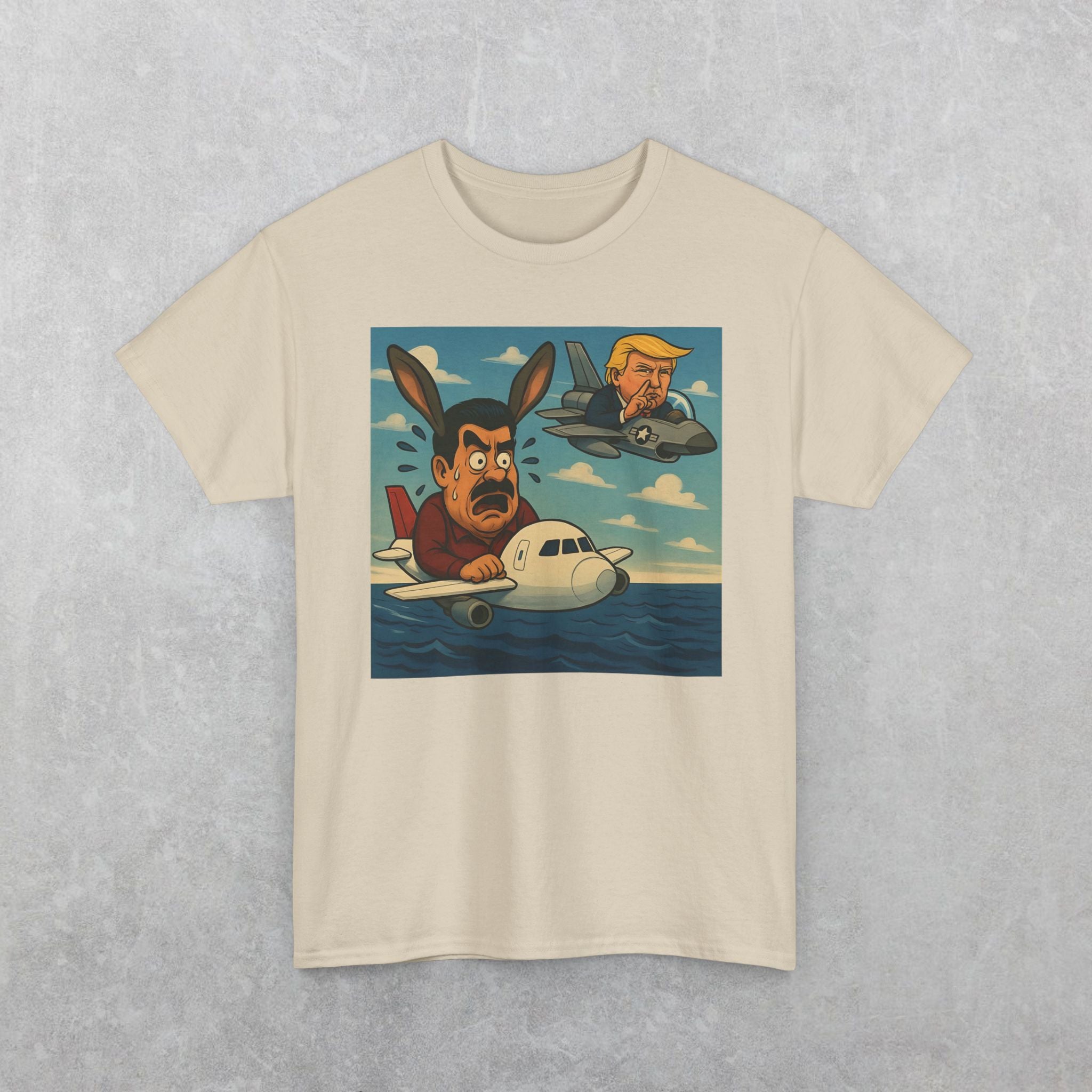 Funny Maduro and Trump In Plane Chase T-Shirt