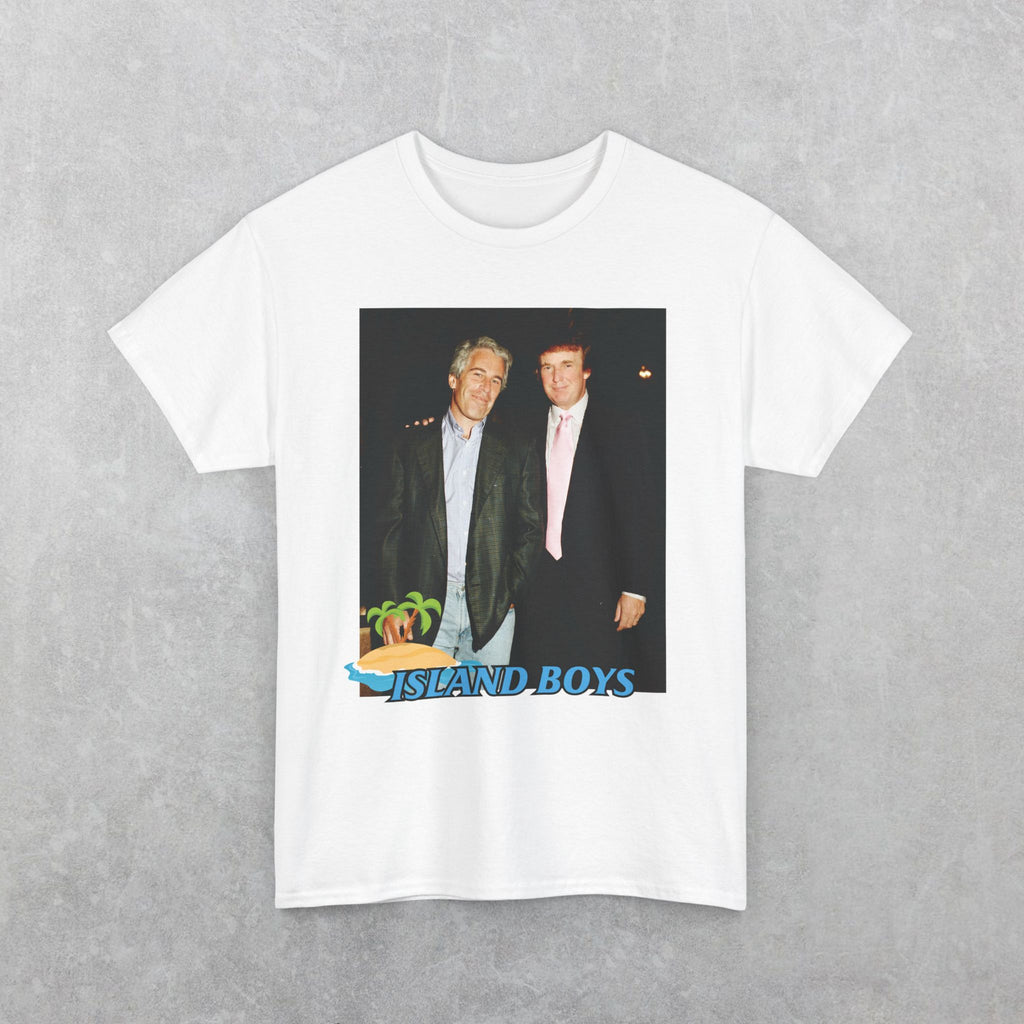Island Boys Epstein & Trump Tee, Jefrrey Epstein Donald Trump Tee