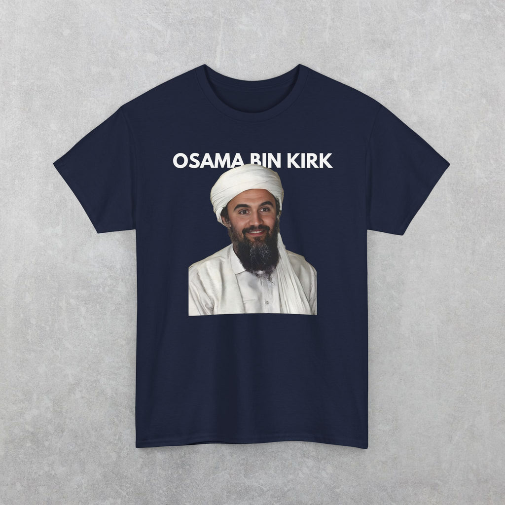Osama Bin Kirk T-Shirt | Parody Charlie Kirk Tee, Political Satire Shirt, Obama Bin Laden