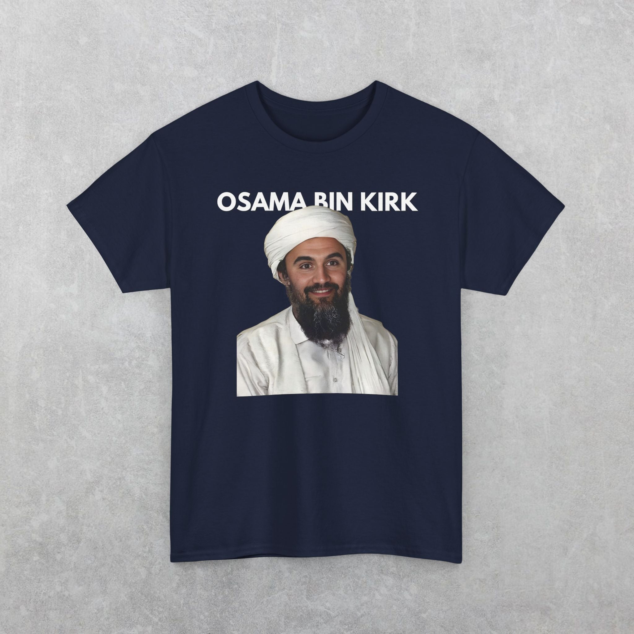 Osama Bin Kirk T-Shirt | Parody Charlie Kirk Tee, Political Satire Shirt, Obama Bin Laden