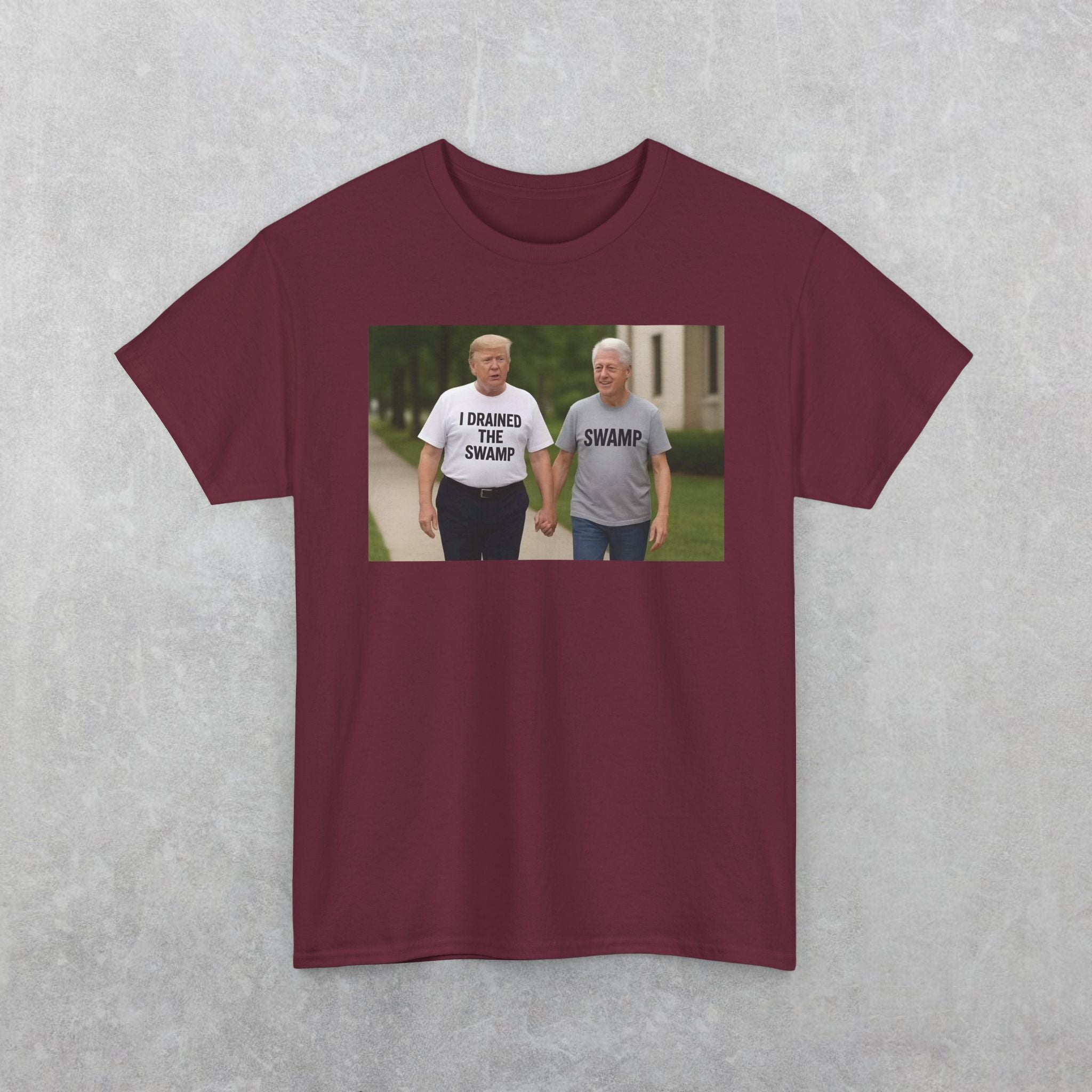 Funny "I Drained The Swamp" Trump & Bubba T-Shirt