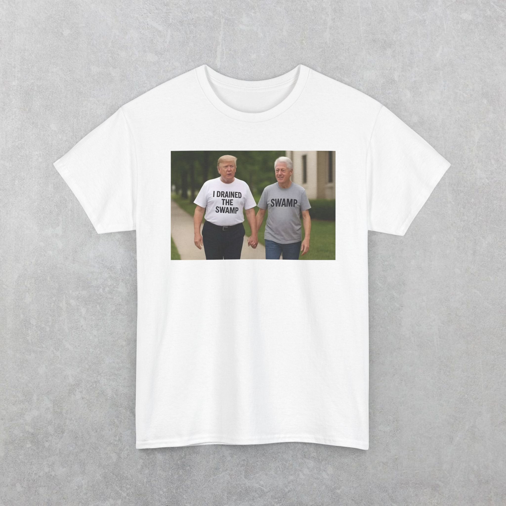 Funny "I Drained The Swamp" Trump & Bubba T-Shirt