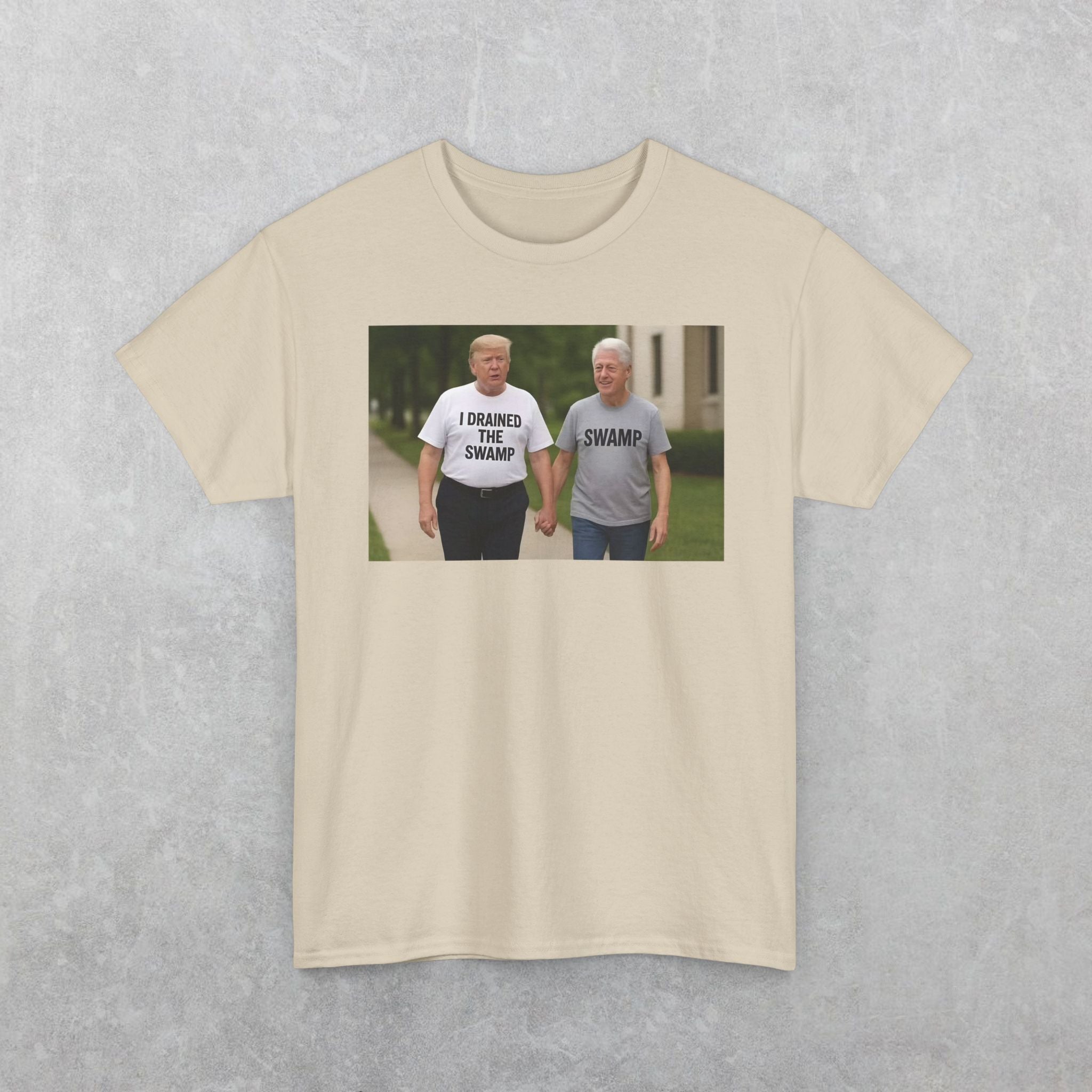 Funny "I Drained The Swamp" Trump & Bubba T-Shirt