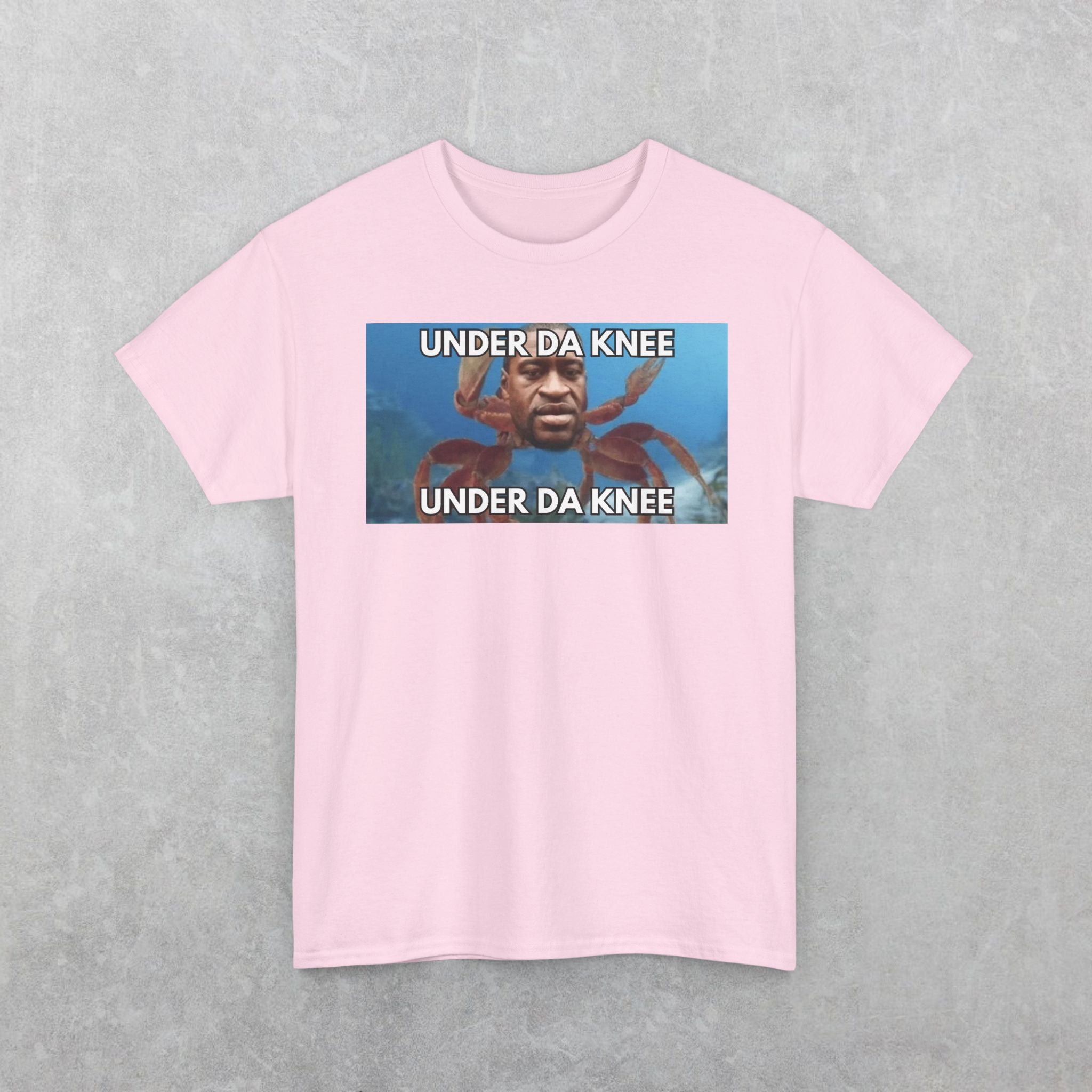 George Floyd Crab T-Shirt, Funny Under Da Knee Meme T-Shirt, Funny George Floyd Meme