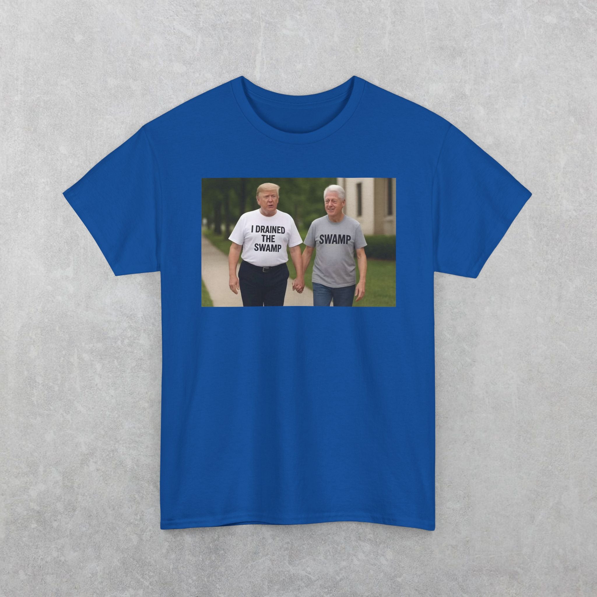 Funny "I Drained The Swamp" Trump & Bubba T-Shirt