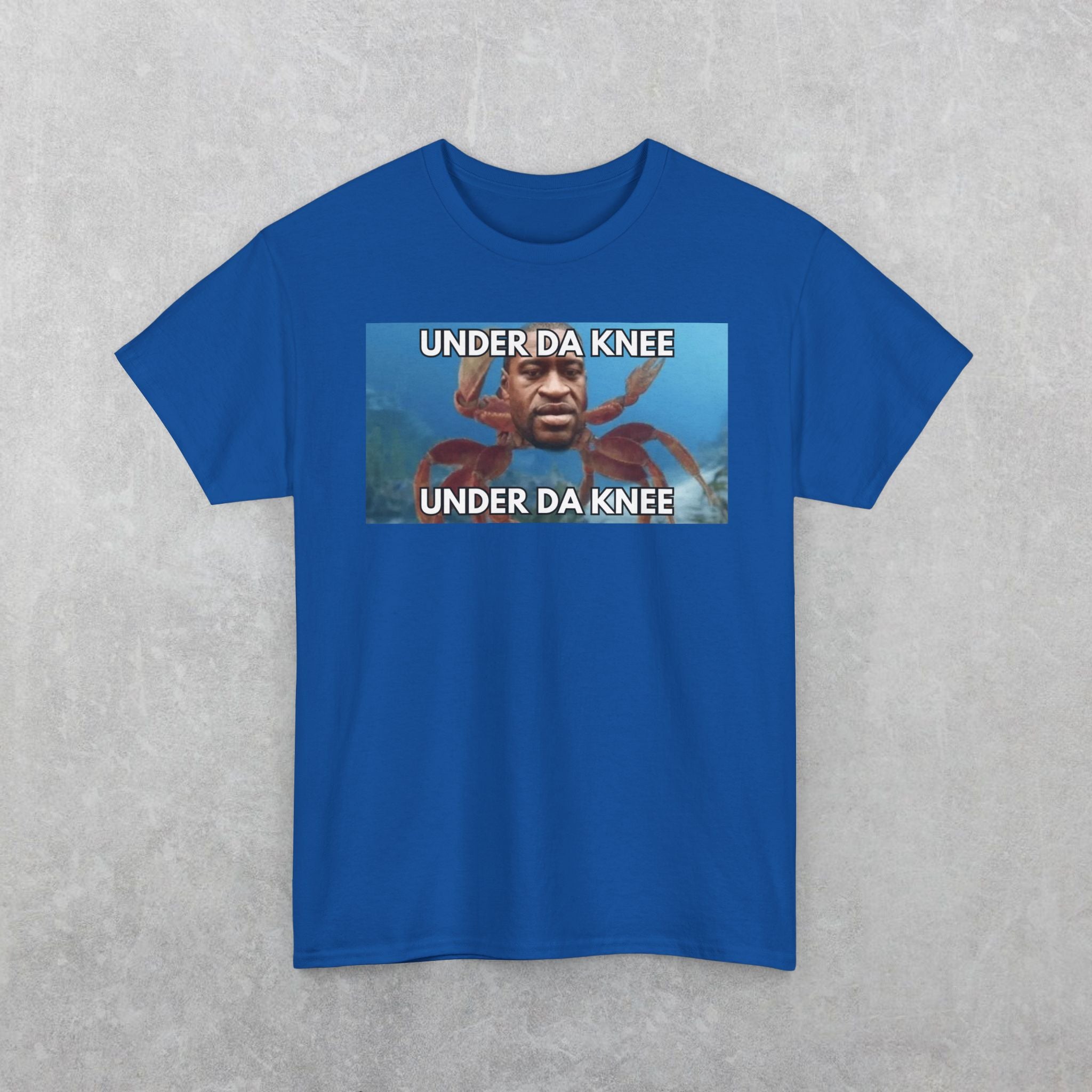 George Floyd Crab T-Shirt, Funny Under Da Knee Meme T-Shirt, Funny George Floyd Meme