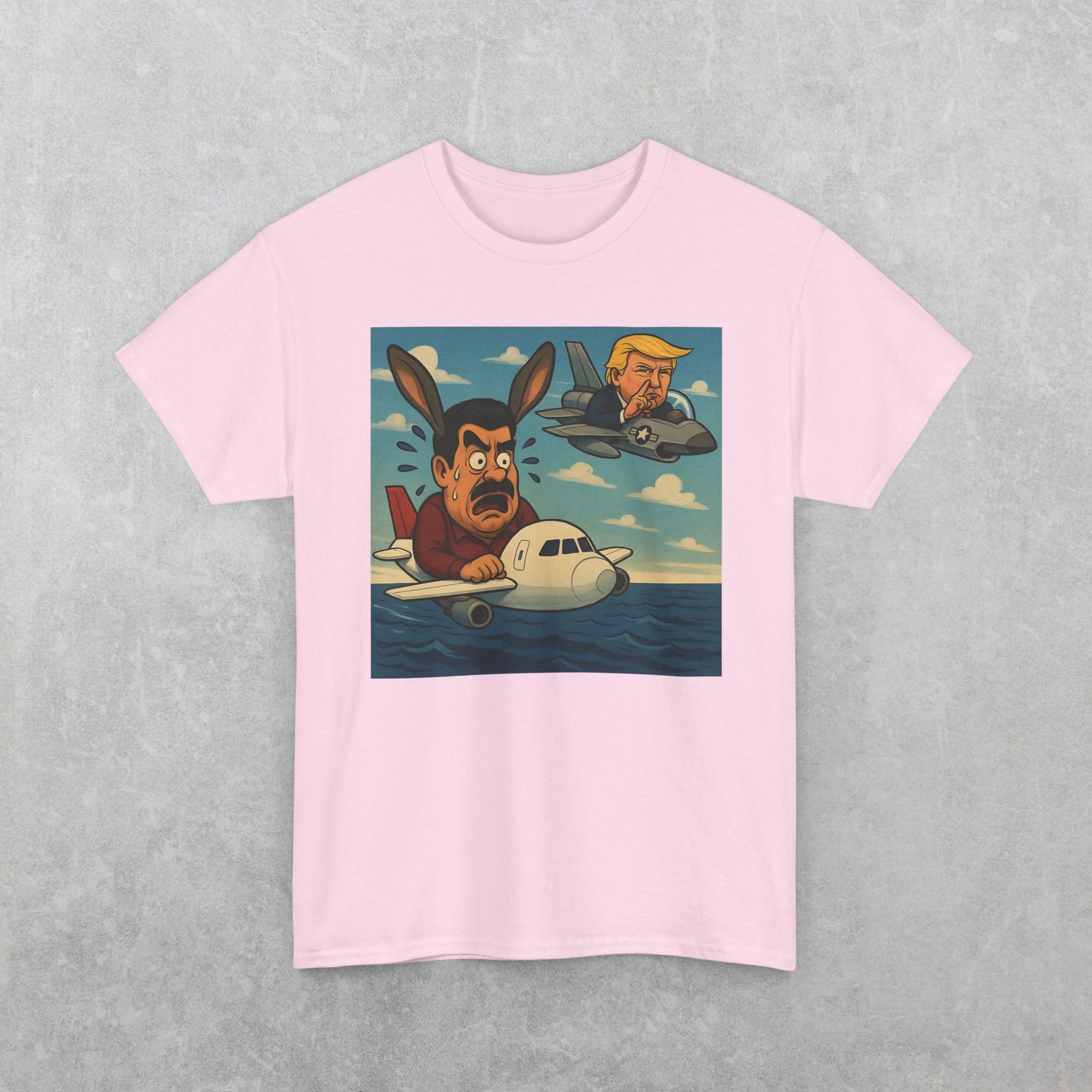 Funny Maduro and Trump In Plane Chase T-Shirt