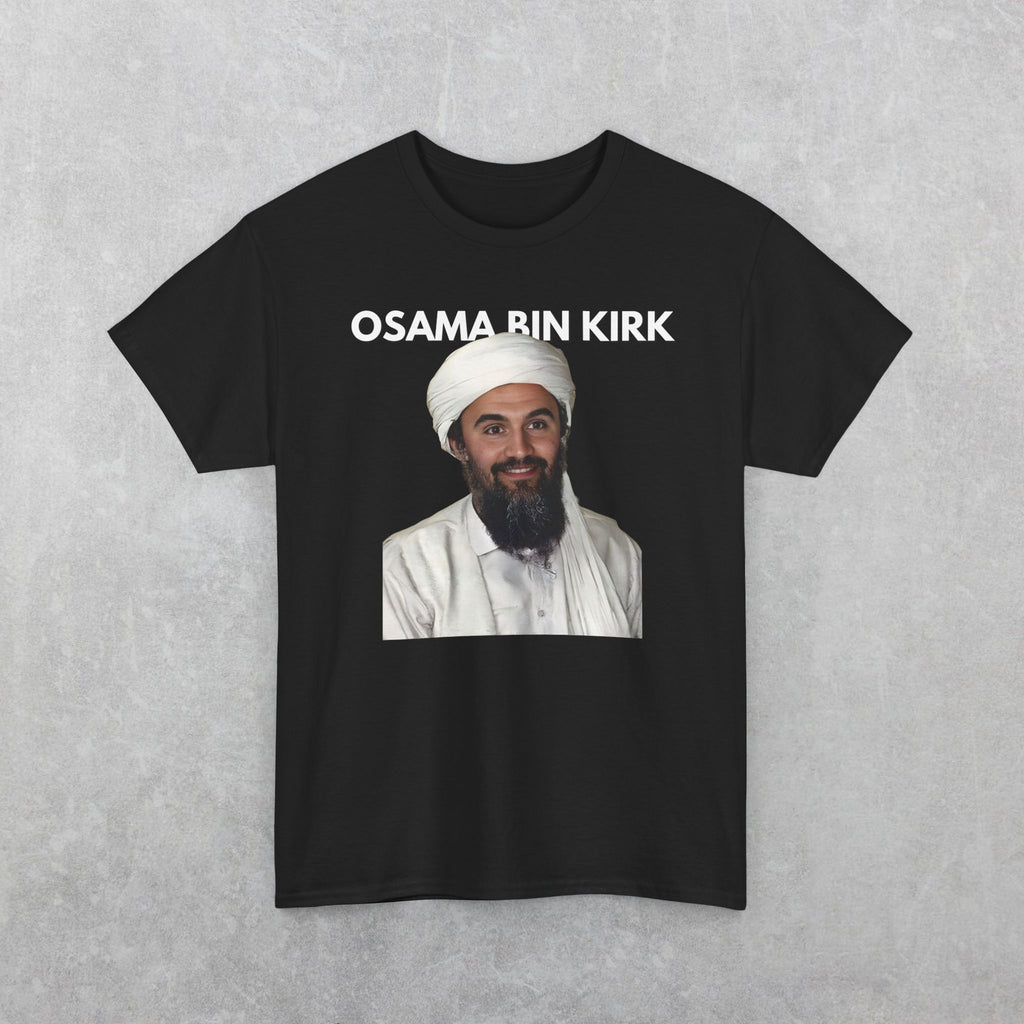 Osama Bin Kirk T-Shirt | Parody Charlie Kirk Tee, Political Satire Shirt, Obama Bin Laden