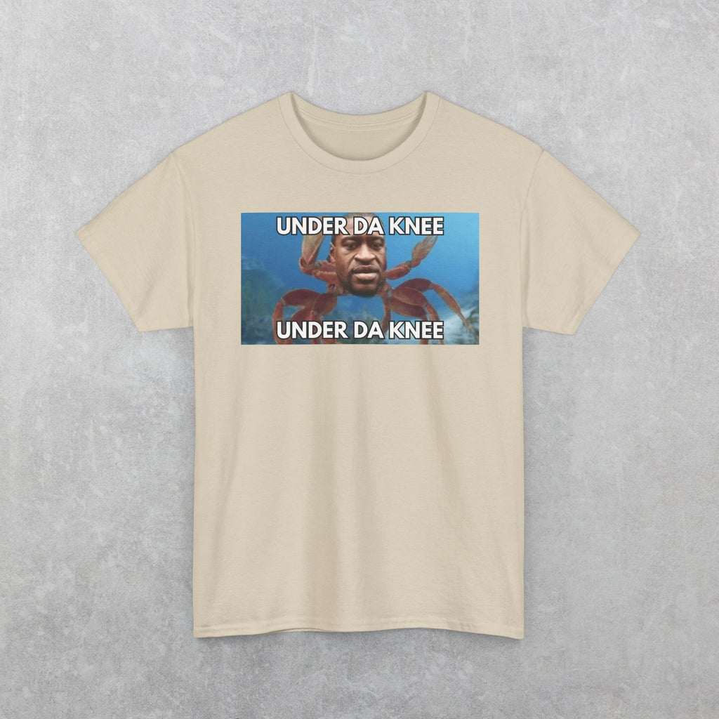 George Floyd Crab T-Shirt, Funny Under Da Knee Meme T-Shirt, Funny George Floyd Meme