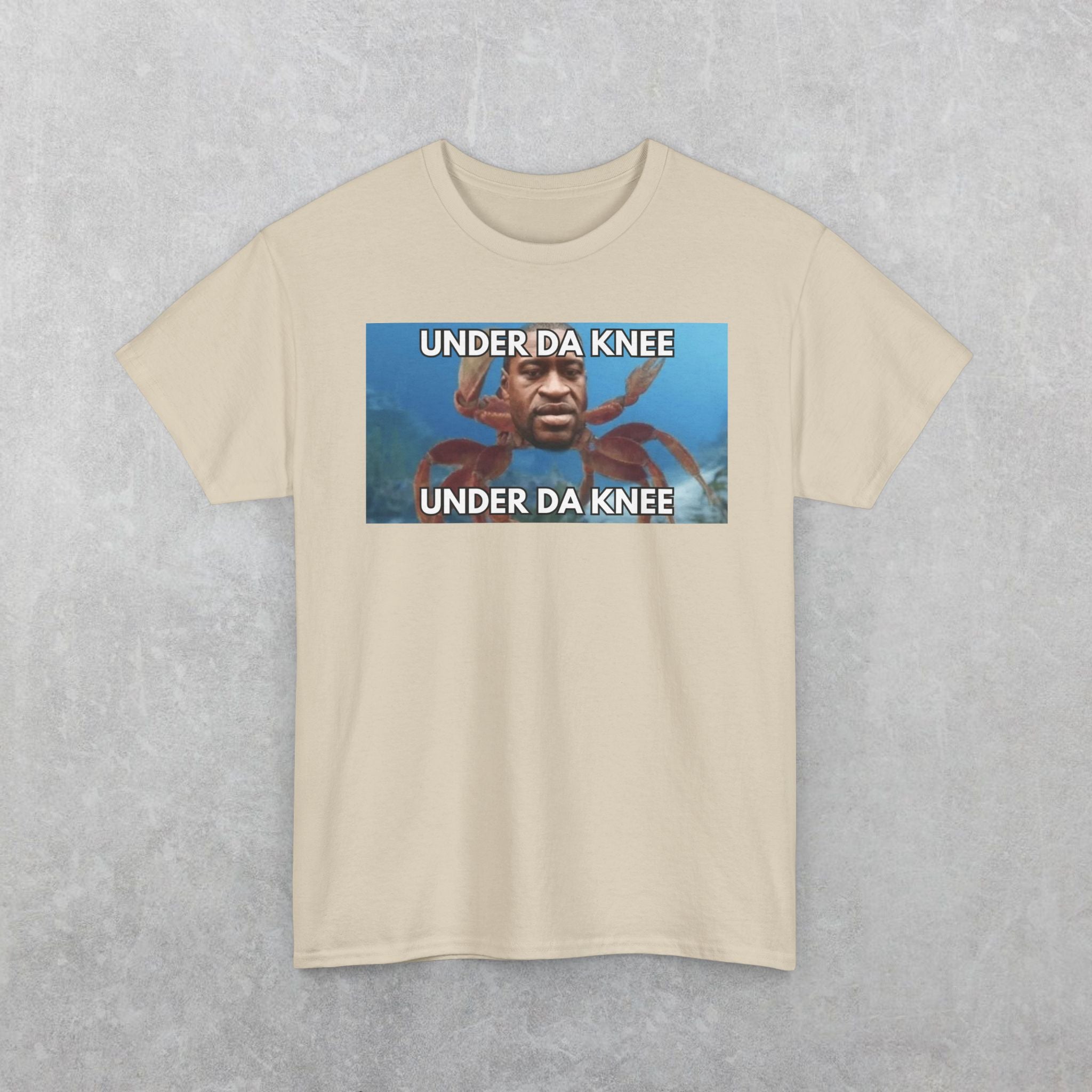 George Floyd Crab T-Shirt, Funny Under Da Knee Meme T-Shirt, Funny George Floyd Meme