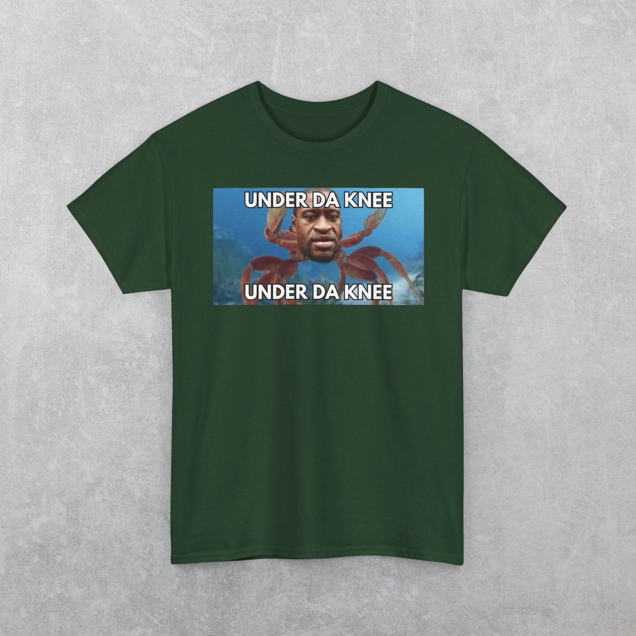 George Floyd Crab T-Shirt, Funny Under Da Knee Meme T-Shirt, Funny George Floyd Meme