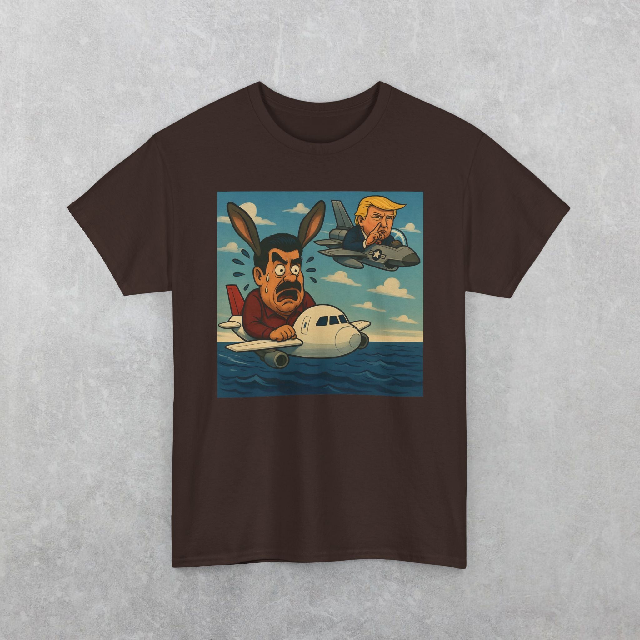 Funny Maduro and Trump In Plane Chase T-Shirt